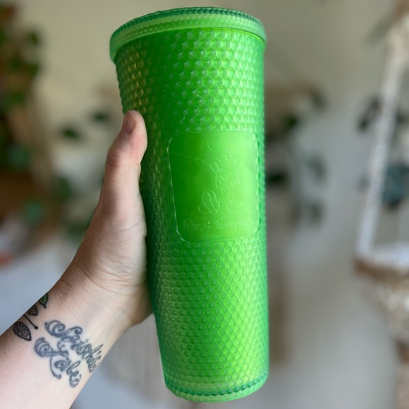 π Disney Parks Starbucks Neon Green Studded Tumbler 24oz | Mickey Mouse Edition - Picture 4 of 8